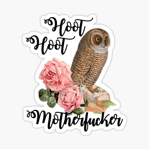 Aperçu de l'œuvre Hoot Hoot Enfoiré créée et vendue par Pixel & Verse.