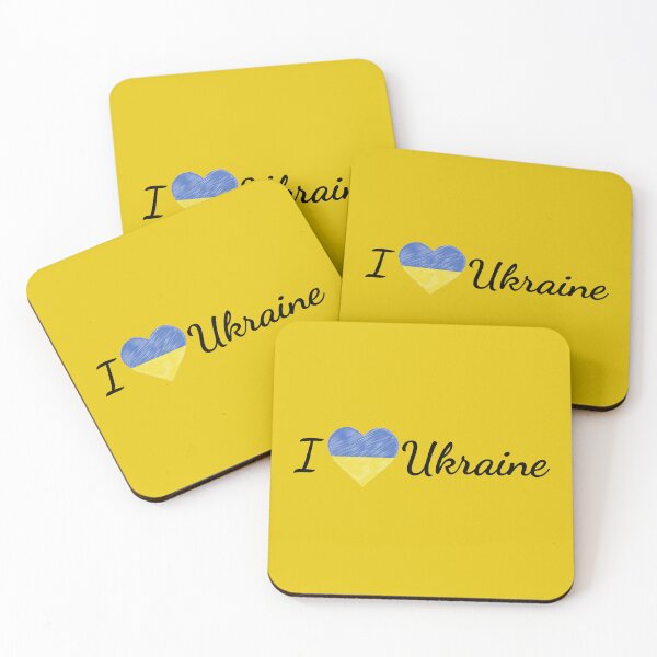 Item preview, I Love Ukraine Heart Doodle Calligraphic designed and sold by WearWolfDesigns.