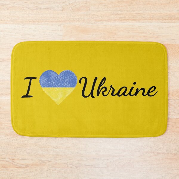 Item preview, I Love Ukraine Heart Doodle Calligraphic designed and sold by WearWolfDesigns.