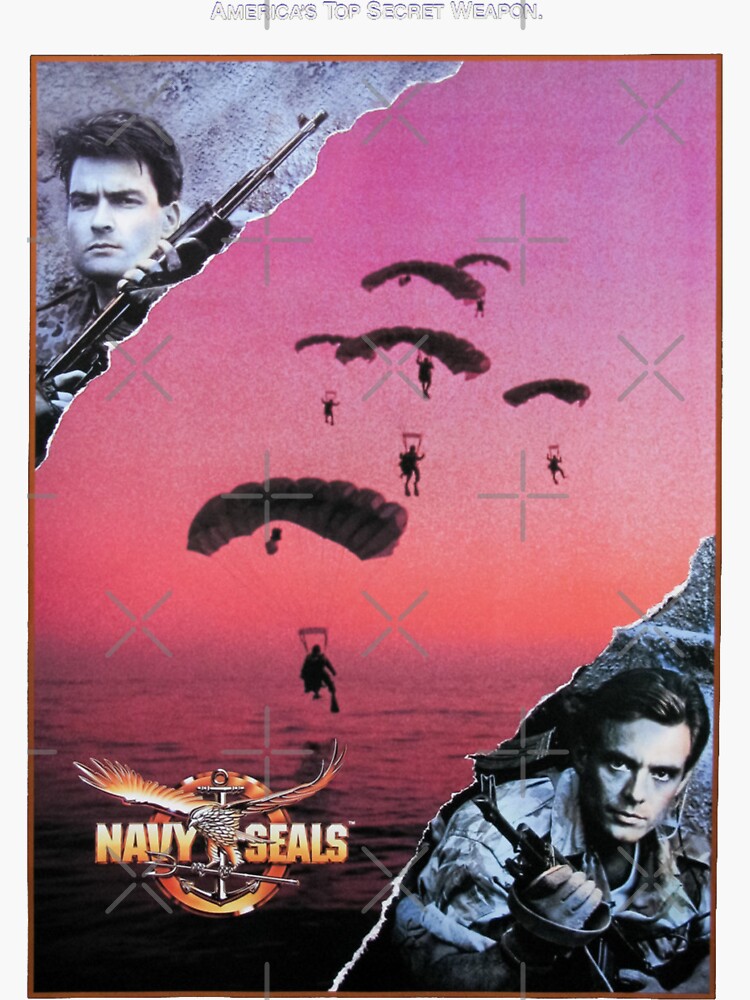 Navy Seals Movie Poster 1990 Charlie Sheen And Michael Biehn Bringing The Military Action 5890