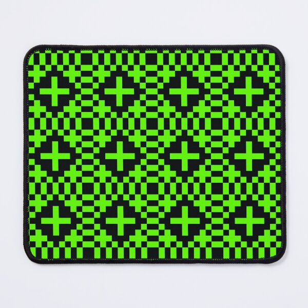 Item preview, PIXEL PATTERN lime and black designed and sold by Ray Loka.