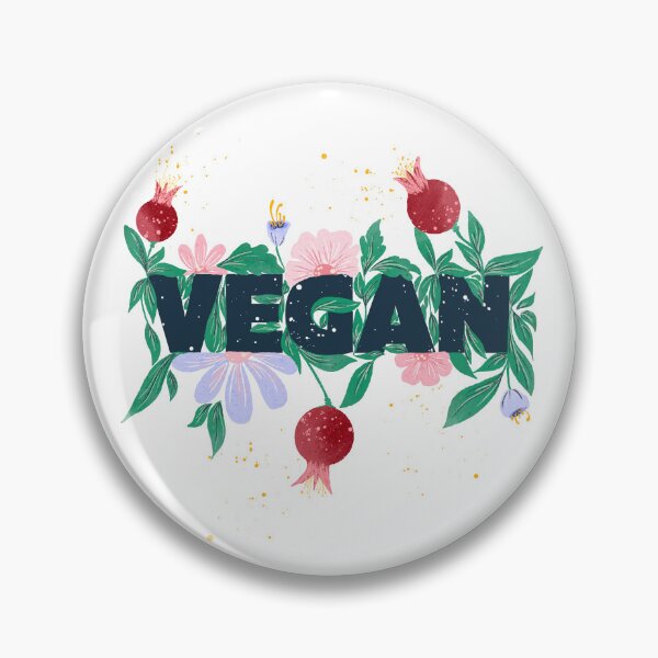 Item preview, Vegan floral bloom typography designed and sold by InnaMGraphic.