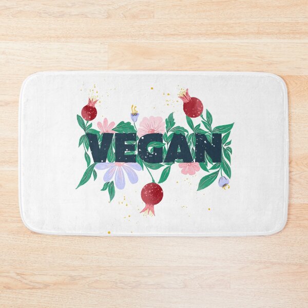 Item preview, Vegan floral bloom typography designed and sold by InnaMGraphic.
