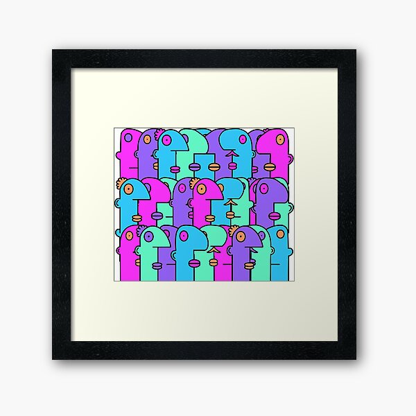 Make up your mind about the wall dammit Framed Art Print