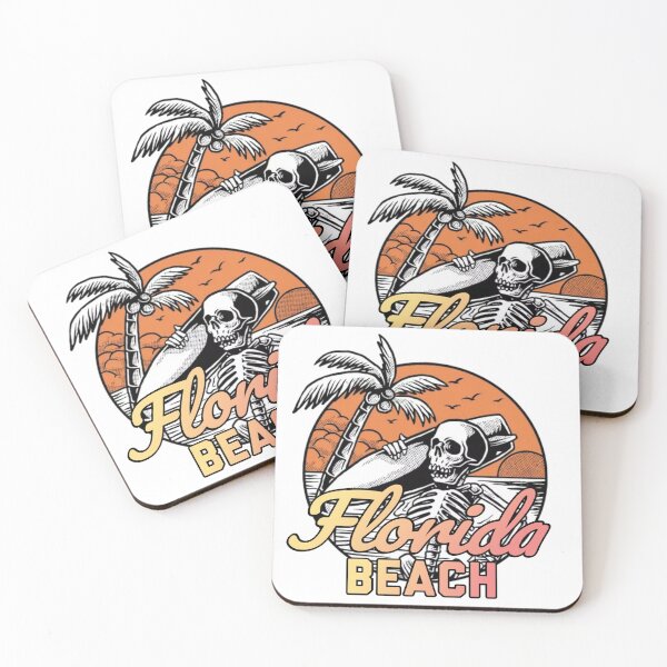 Item preview, Skull Summer Holiday on Florida Beach designed and sold by FeelTune.