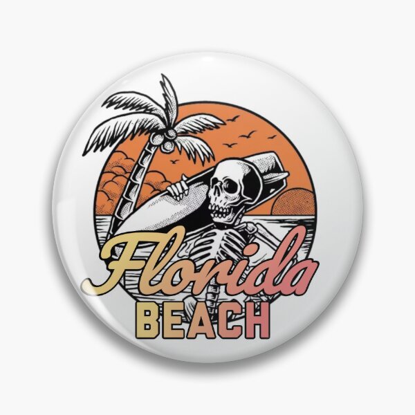 Item preview, Skull Summer Holiday on Florida Beach designed and sold by FeelTune.