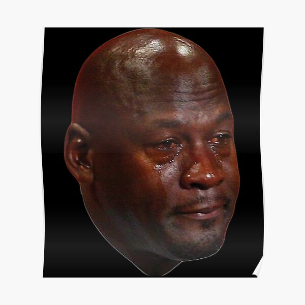 "Crying Jordan Zipped Hoodie" Poster for Sale by batesyadi3 Redbubble