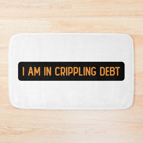 Item preview, I Am In Crippling Debt Funny Helmet designed and sold by Sour Soul.