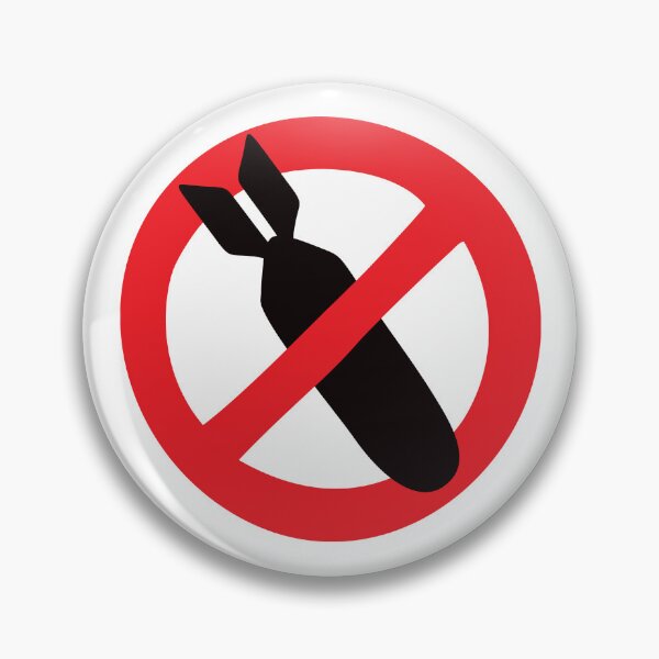 Item preview, No bomb allowed peace sticker designed and sold by Mhea.