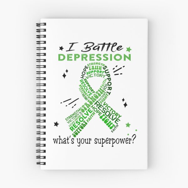 Item preview, Depression Warrior, I Battle Depression What's Your Superpower? designed and sold by Greggwillard.