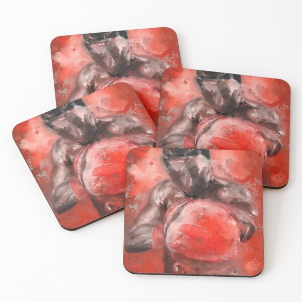 Item preview, An Expressive Painting of a Boxer with Red Gloves Facing You.  designed and sold by ibadishi.