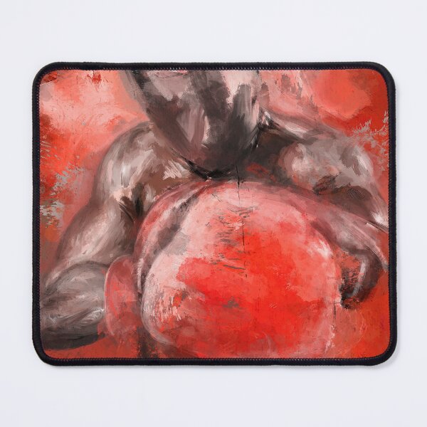 Item preview, An Expressive Painting of a Boxer with Red Gloves Facing You. designed and sold by ibadishi.