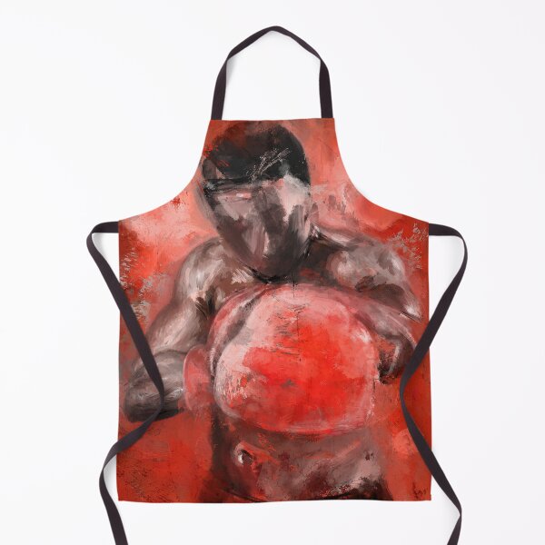 Item preview, An Expressive Painting of a Boxer with Red Gloves Facing You. designed and sold by ibadishi.