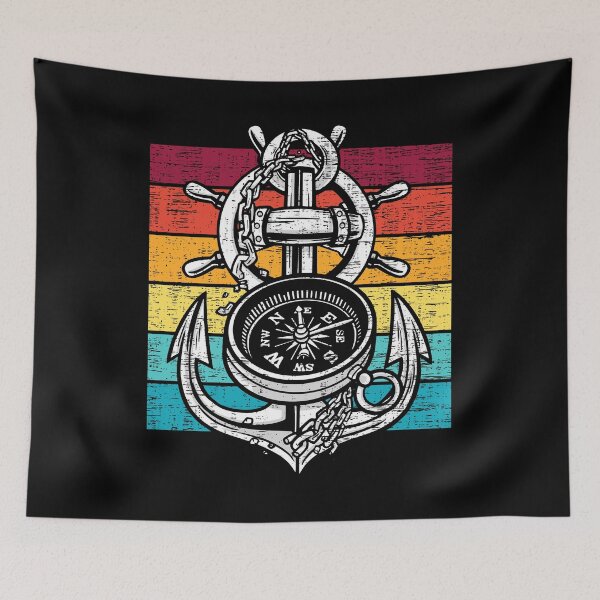 Item preview, Sailing Retro Sunset Boating Sailor Boat Captain Awesome designed and sold by retrodesigner14.
