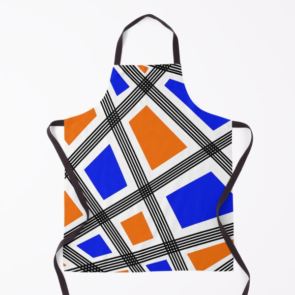 Item preview, Abstract geometric pattern - blue and orange. designed and sold by K.S ART.