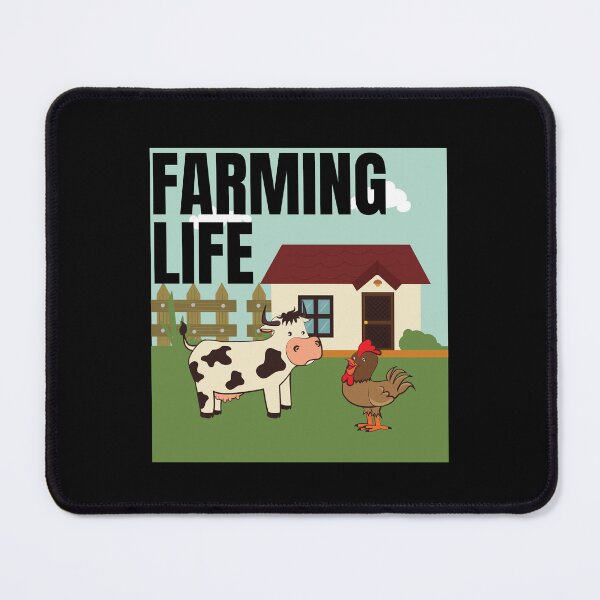 Item preview, Farming life with house cow and hen, chicken, The Farm Life, Country life _ Farming designed and sold by Shirtazy.