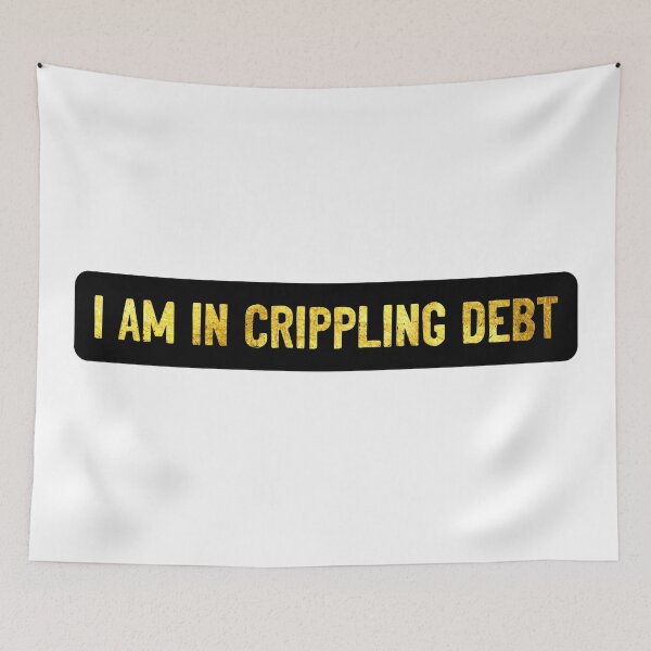 Item preview, I Am In Crippling Debt Cool Motorcycle designed and sold by Sour Soul.