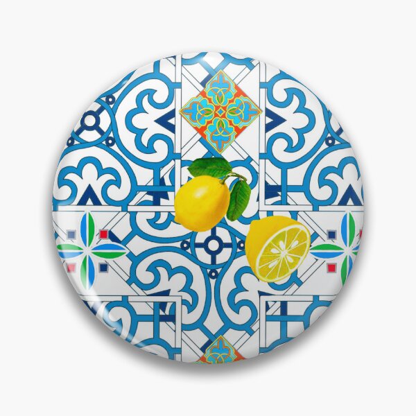 Item preview, Italian,Sicilian art,majolica,tiles,lemons  designed and sold by MariaMarinova.