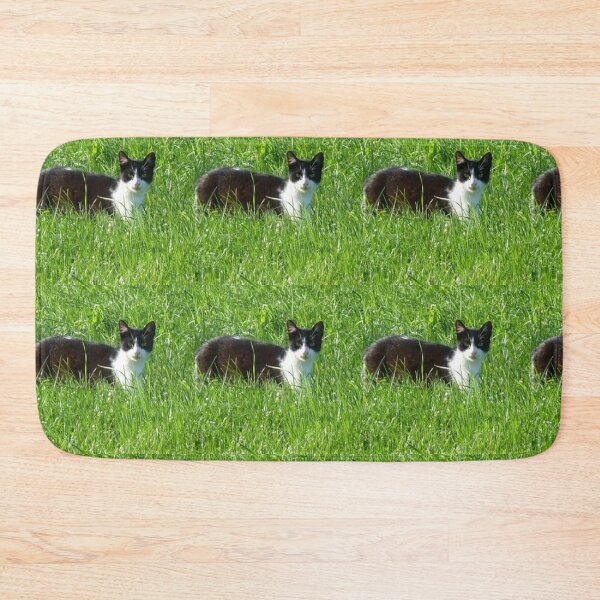 Item preview, Cat in green grass designed and sold by Saiamrita123.