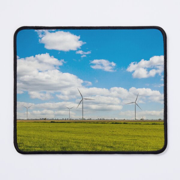 Item preview, Windmill farm on green meadow designed and sold by Lukasz Szczepanski.