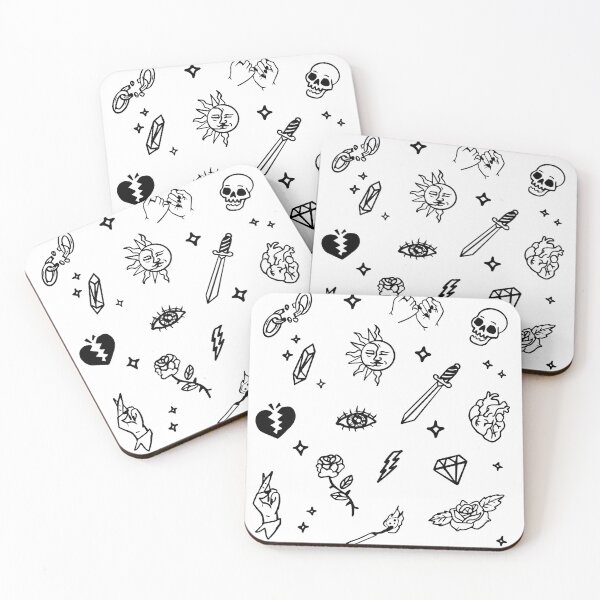 Item preview, Old School Tattoo Pattern Drawing designed and sold by ManyaArtShop.