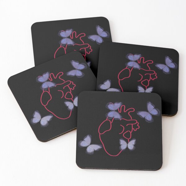 Item preview, Blue glitter butterfly with heart designed and sold by jchun.