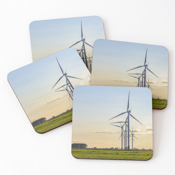 Item preview, Windmill farm on green meadow designed and sold by Lukasz Szczepanski.