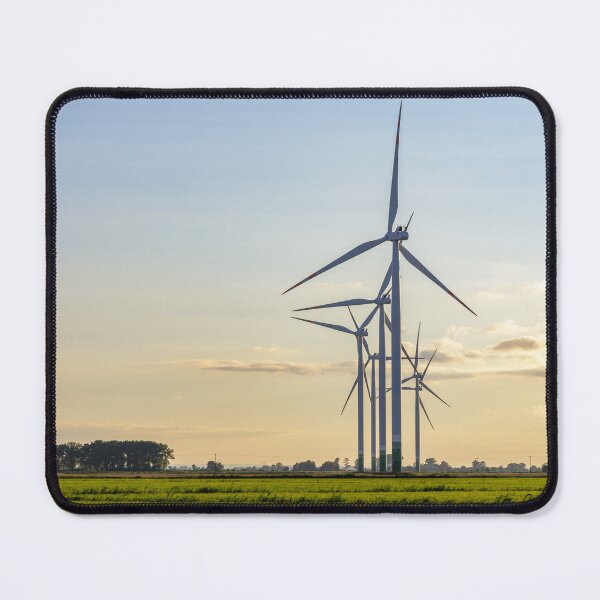 Item preview, Windmill farm on green meadow designed and sold by Lukasz Szczepanski.