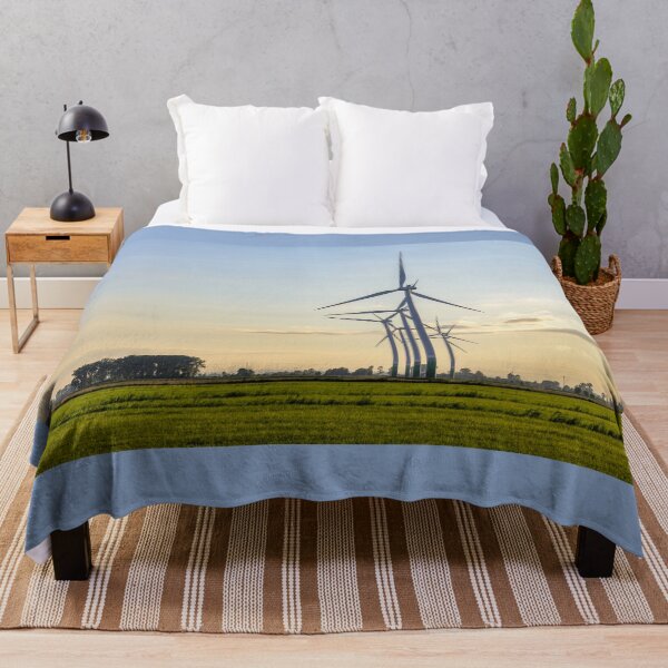 Item preview, Windmill farm on green meadow designed and sold by Lukasz Szczepanski.