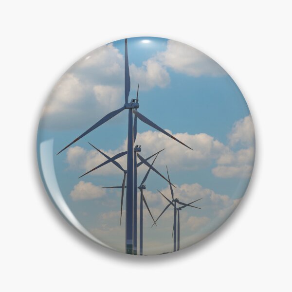 Item preview, Windmill farm on green meadow designed and sold by Lukasz Szczepanski.