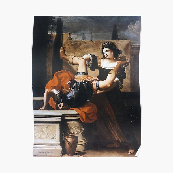 Timoclea Kills The Captain Of Alexander The Great Elisabetta Sirani   Poster,504x498,f8f8f8 Pad,600x600,f8f8f8 