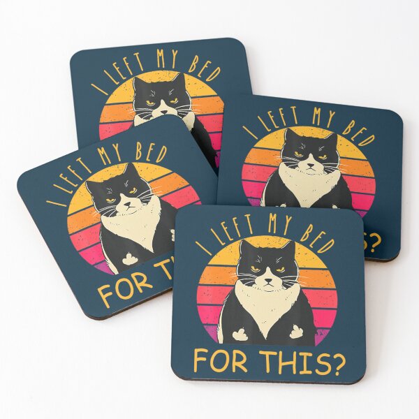 Item preview, Funny Vintage Black Cat I Left My Bed For This   designed and sold by LamMinhLee.