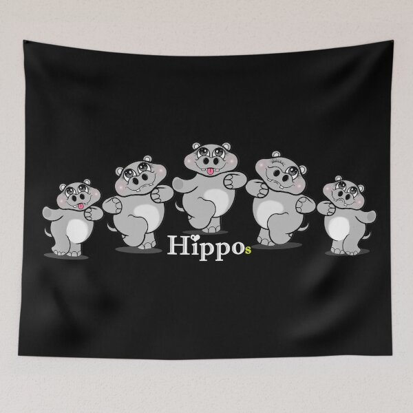 Item preview, Cute hippos  designed and sold by Shirley cute art .