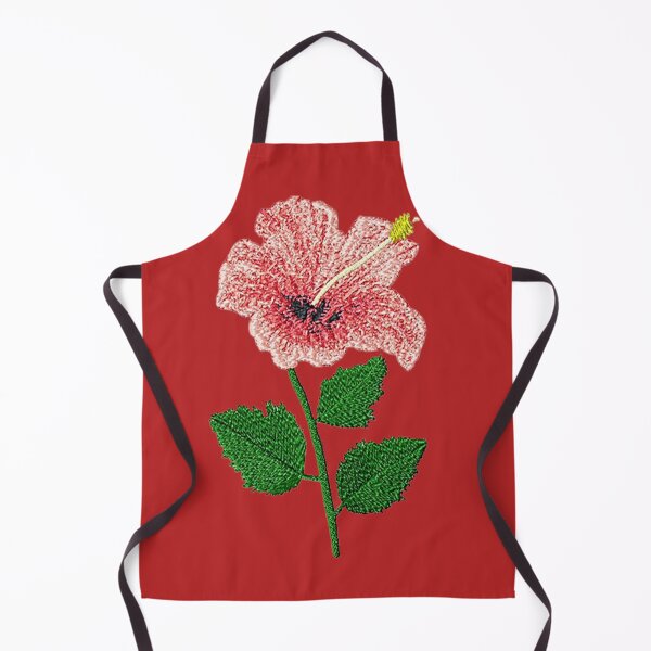 Item preview, Machine embroidery, Beautiful Embroidered Hibiscus embroidered Design, Stitch crafting, unique embroidered art designed and sold by RudolphBarnard.