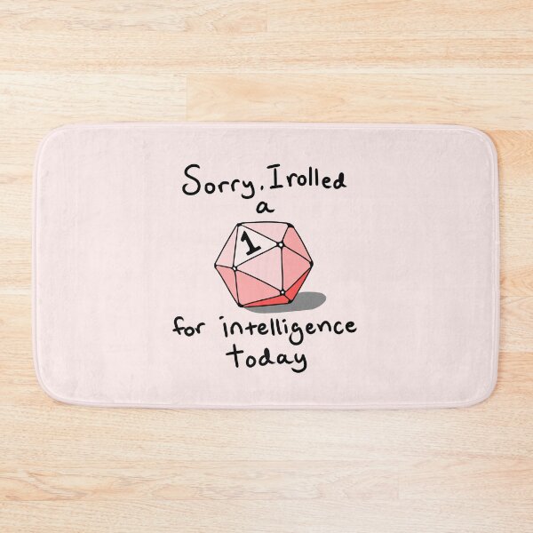 Item preview, Nat 1 for Intelligence (Red) designed and sold by Jets-Emporium.