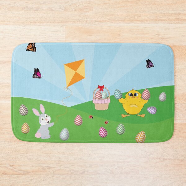 Item preview, Colorful Easter Egg Hunt Bunny Chick designed and sold by idovedesign.