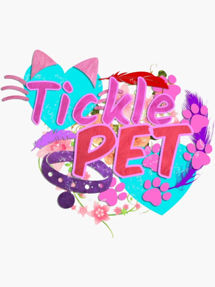 "Tickle Pet" Sticker by Featherscape Redbubble