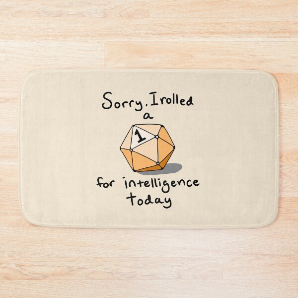 Item preview, Nat 1 for Intelligence (Orange) designed and sold by Jets-Emporium.