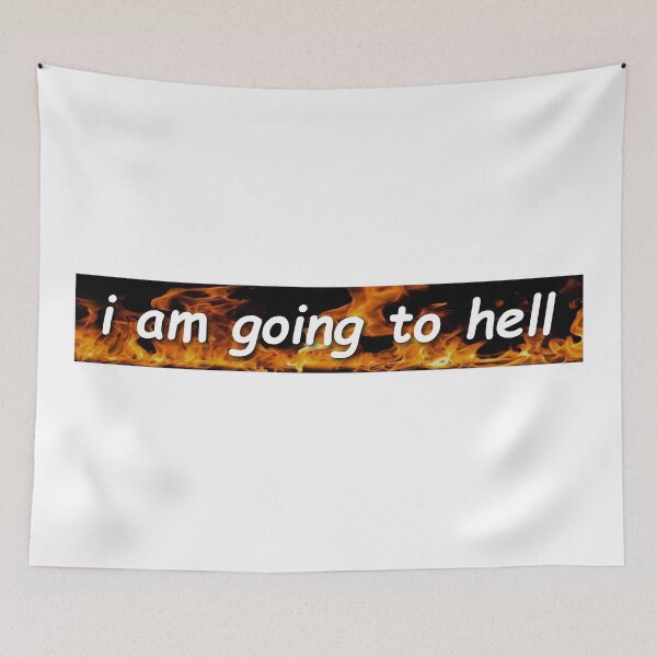 Item preview, I Am Going To Hell Cool Bumper designed and sold by Sour Soul.