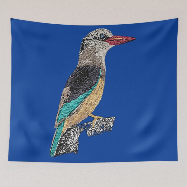 Item preview, Machine embroidery, Beautiful Unique Embroidered Bird Design for the Bird Lover, Stitch crafting, unique embroidered art designed and sold by RudolphBarnard.