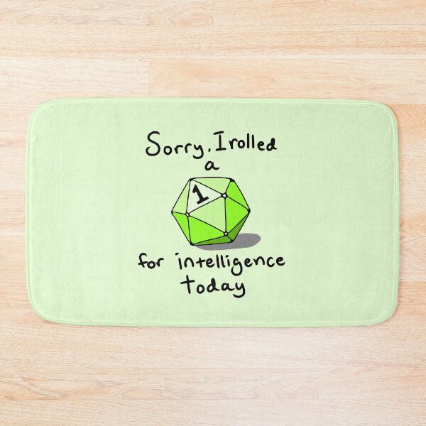 Item preview, Nat 1 for Intelligence (Green) designed and sold by Jets-Emporium.