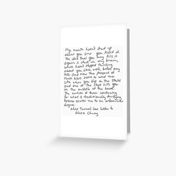 Item preview, Alex Turner_s love letter to Alexa Chung   designed and sold by LamMinhLee.