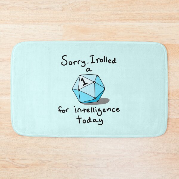 Item preview, Nat 1 for Intelligence (Blue) designed and sold by Jets-Emporium.
