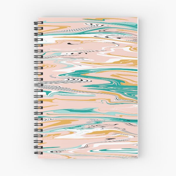 Item preview, Peachy liquid marble texture designed and sold by TheCosmoWest.