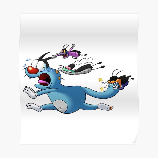 Oggy And The Cockroaches Posters for Sale | Redbubble Oggy And The Cockroaches Posters for Sale | Redbubble