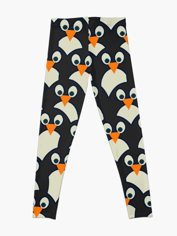 Leggings, Penguin Pile-Up designed and sold by imagology