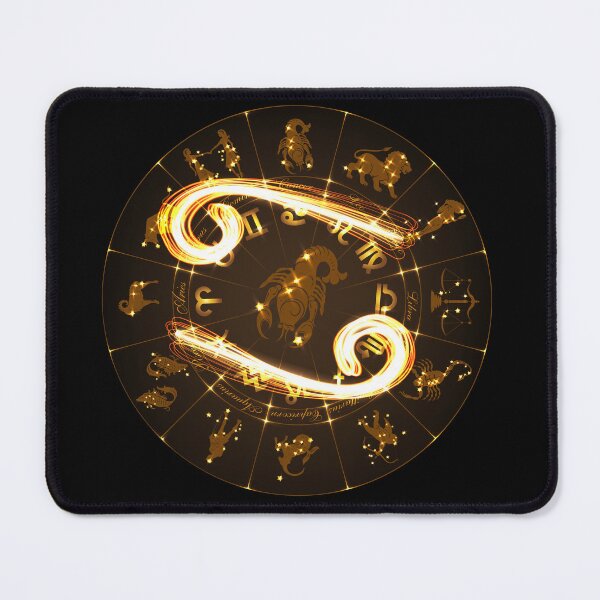 Item preview, Gold Horoscope Cancer, Gold Zodiac Cancer, Golden Astrology Symbol designed and sold by podekom.