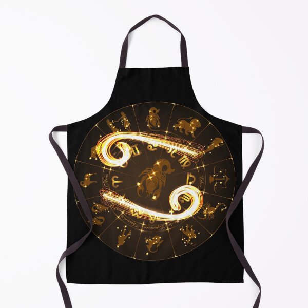 Item preview, Gold Horoscope Cancer, Gold Zodiac Cancer, Golden Astrology Symbol designed and sold by podekom.