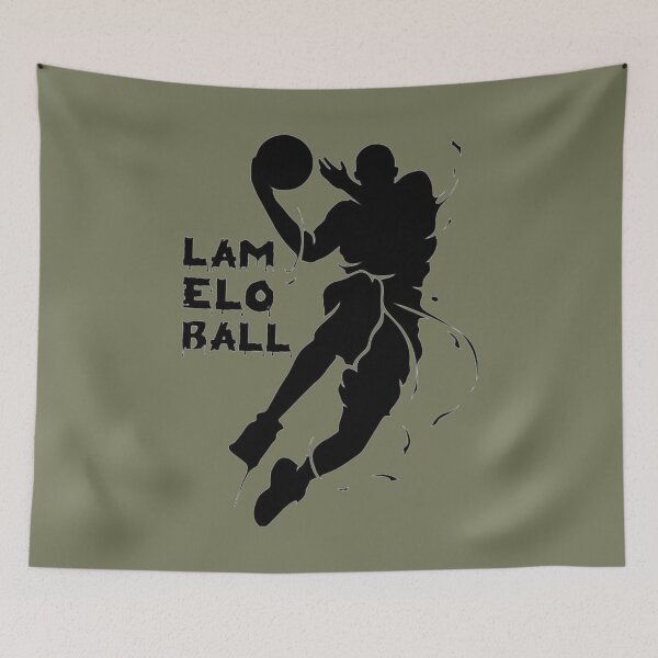 Item preview, Lamelo Ball black Illustration designed and sold by Kunal777.