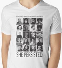 Nevertheless, She Persisted Men's V-Neck T-Shirt